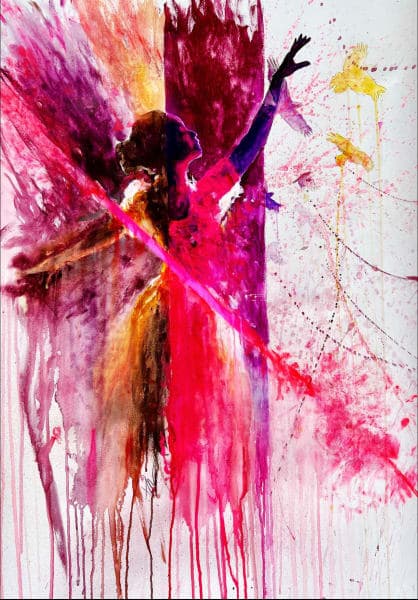 Coryphee Ballerina W Pink Line