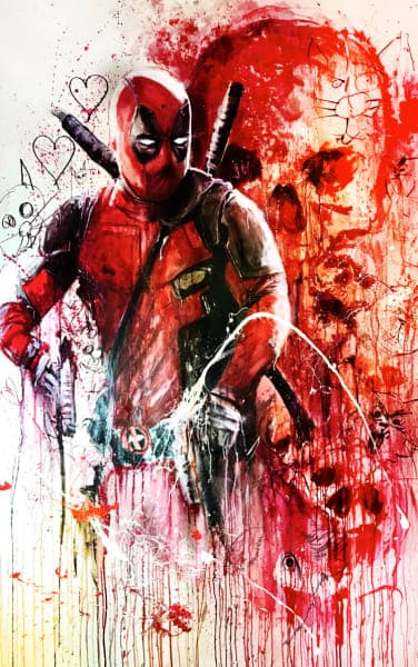 Deadpool W Skull
