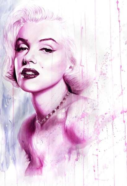 Marilyn Monroe In Purple