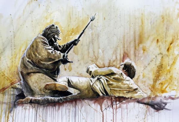 Sand Fight Star Wars
